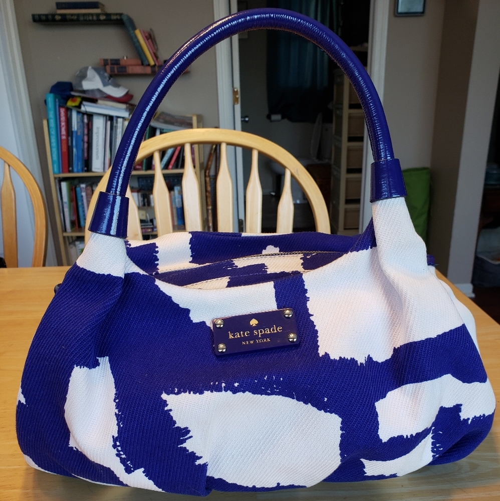 Kate Spade Blue & White Shoulder Bag